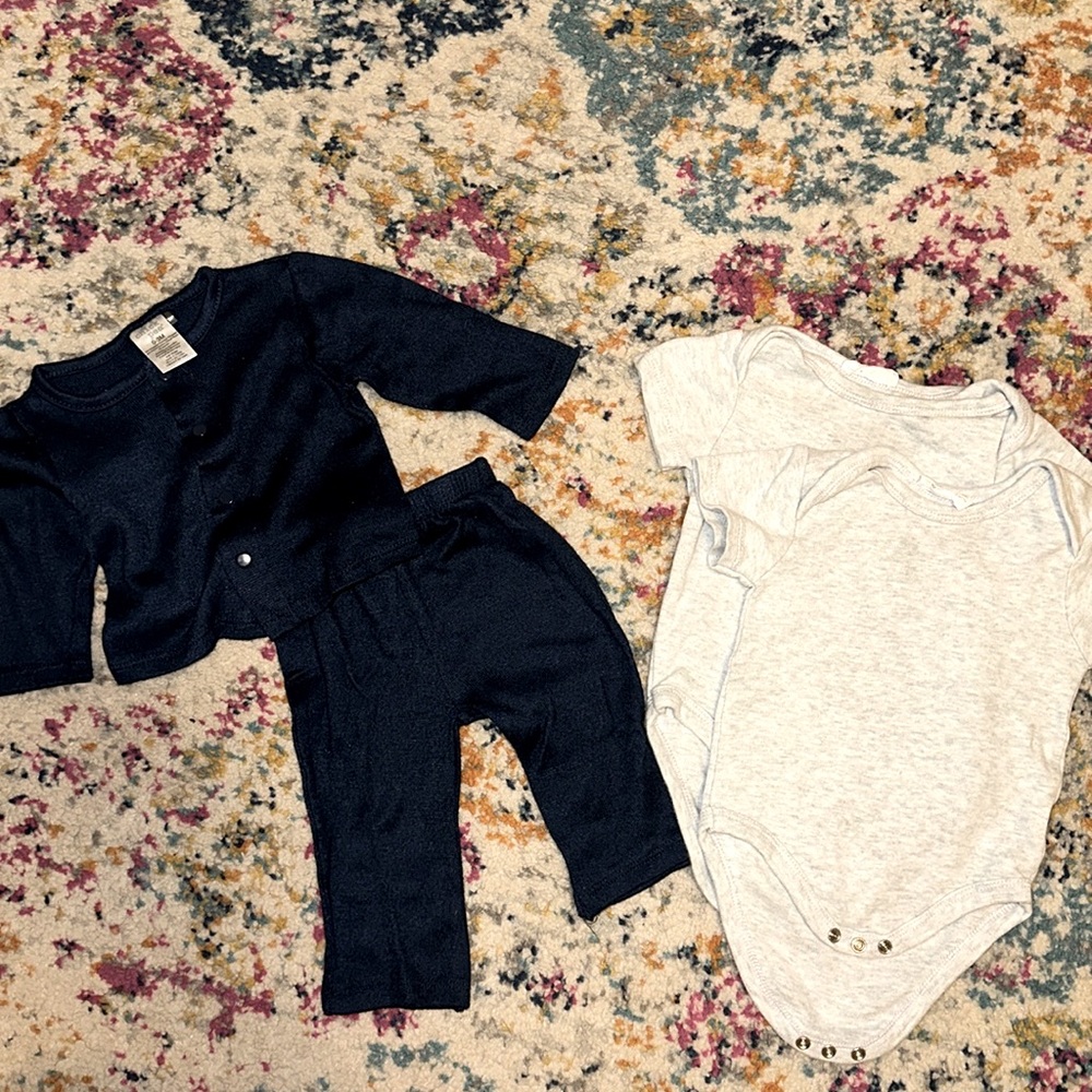 Matching set and onesies